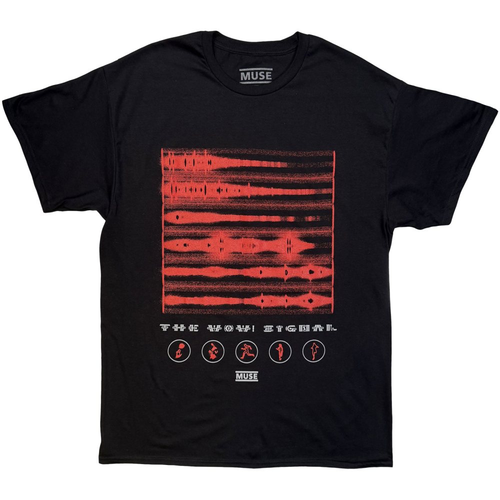 Muse - Wow Waves Mens Tshirt - Black